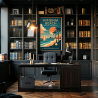 Virginia Beach Adventure and Serenity Travel Poster PosterGoat