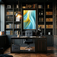 Abstract Waves Of Color Abstract Poster