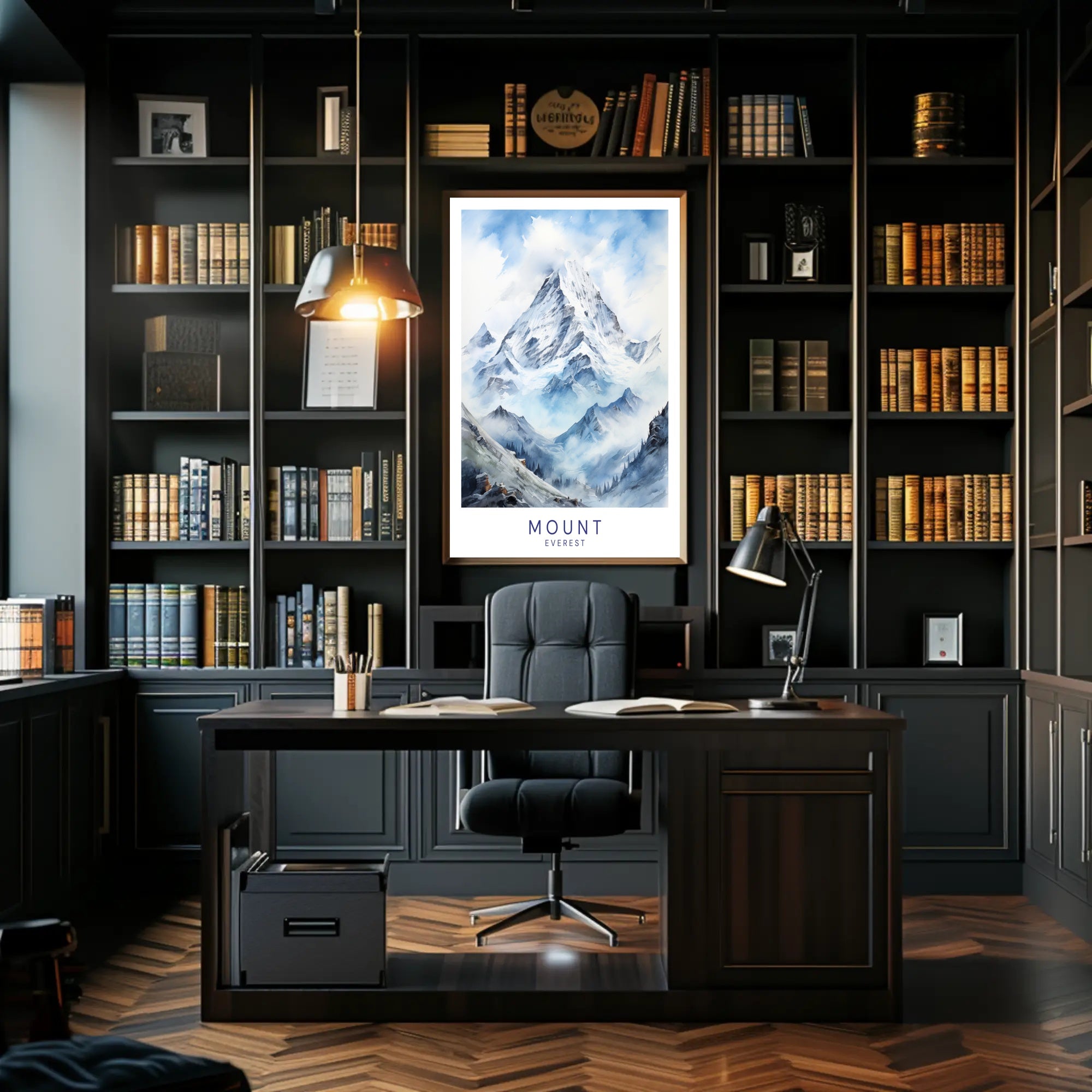 Mount Everest Adventure Art Travel Poster PosterGoat