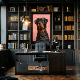 Rottweiler Dog Art Print: Bold and Affectionate Dog Breed Poster PosterGoat