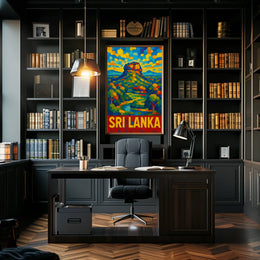 Sri Lanka Vibrant Landscape Poster