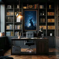 Enchanted Night Rabbit Poster