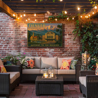 Denver Gateway to the Rockies Travel Poster