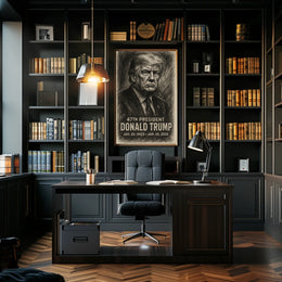 Donald Trump The Unyielding Resolve Poster