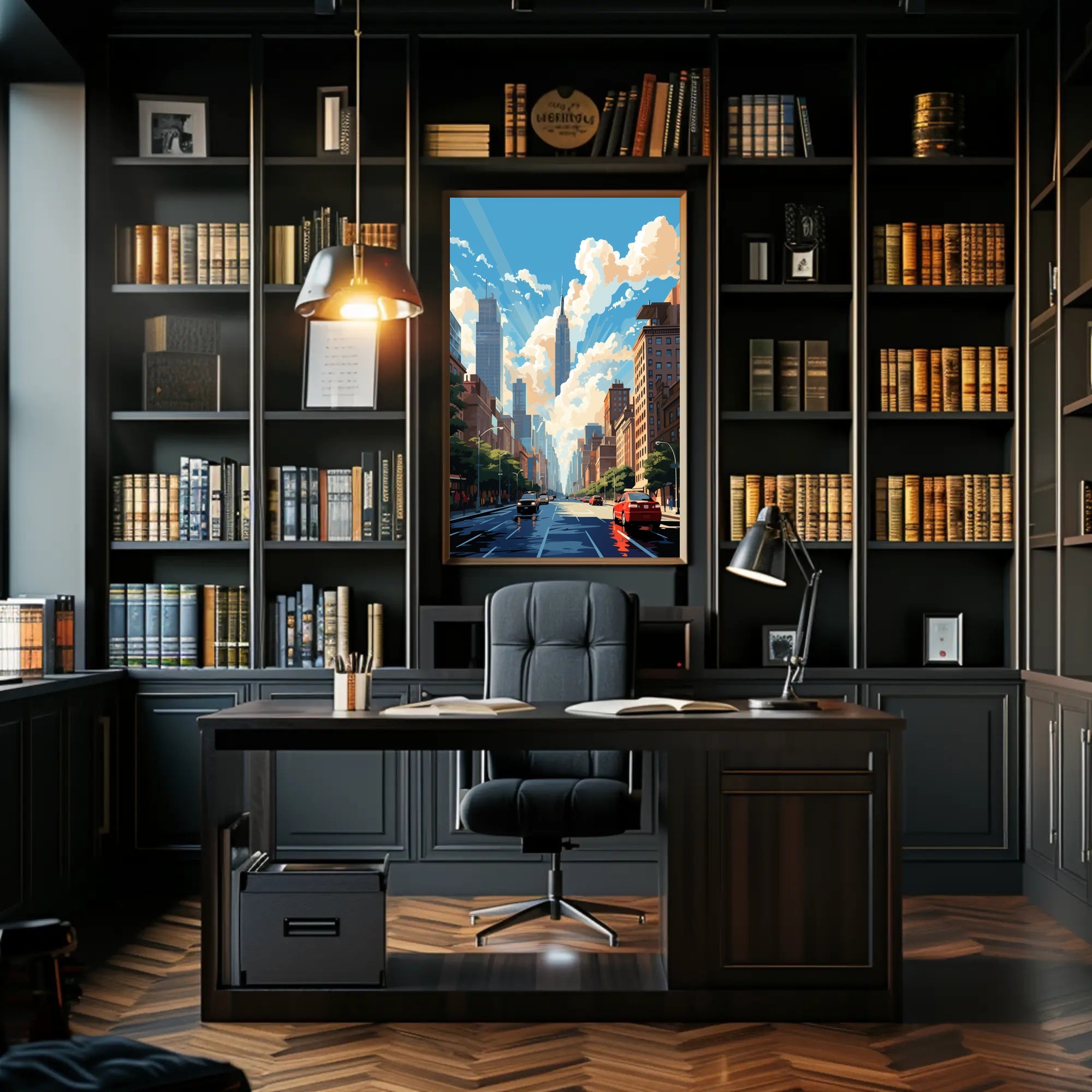 Urban Skyline Serenity Poster