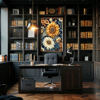 Sunflower Sunshine Vibes: Abstract or Artistic Poster