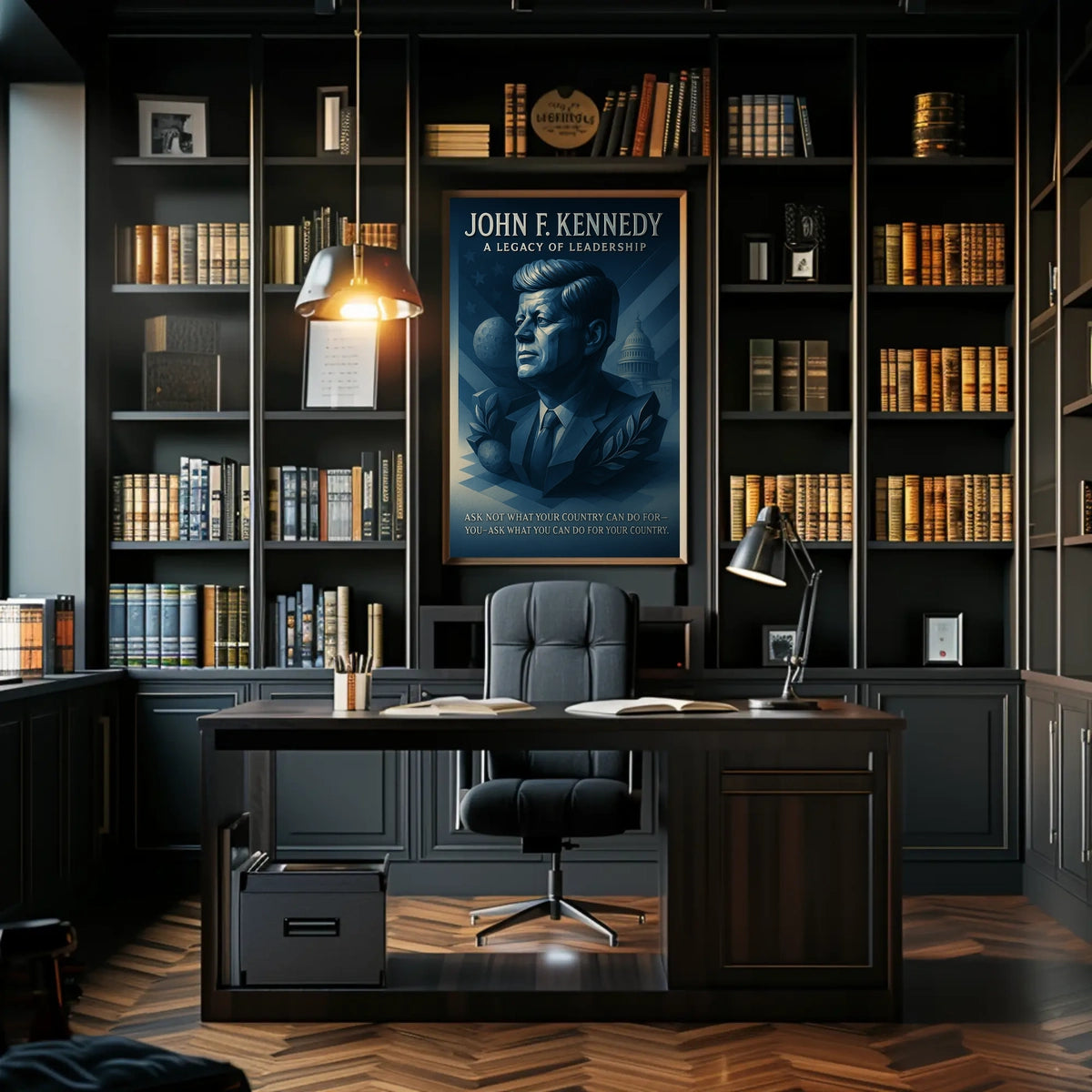 John F. Kennedy A Legacy Of Leadership Poster