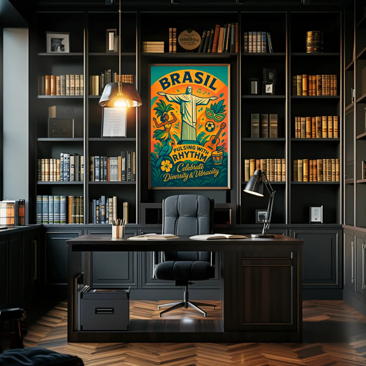 Brazil Pulsing with Rhythm Poster
