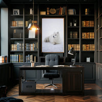 Serene Arctic Fox Tranquility Animal Poster