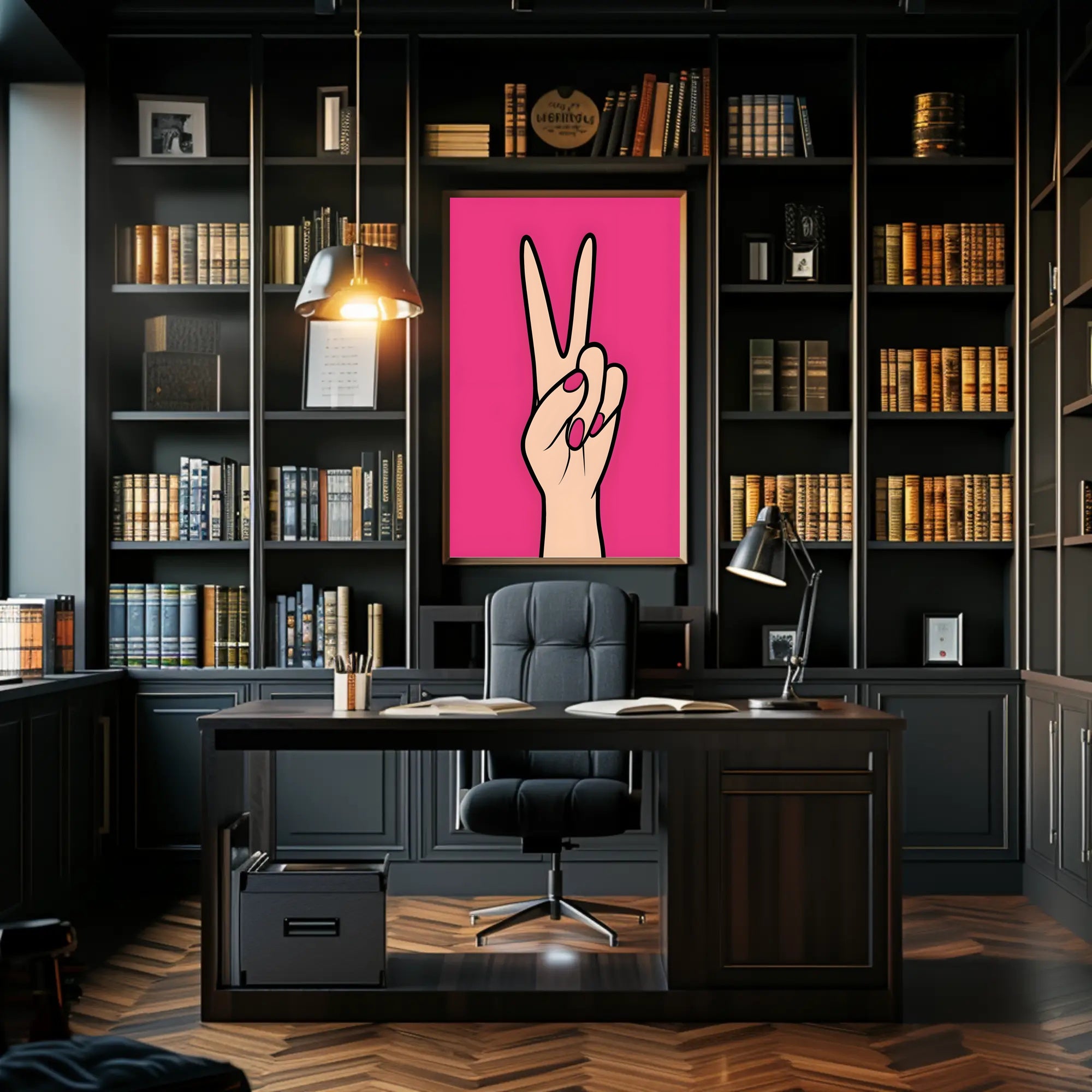 Peace in Pink Poster