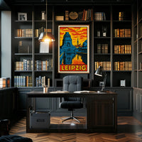 Leipzig Travel Poster