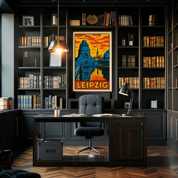 Leipzig Travel Poster