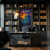 Los Angeles Dreams Vintage Art Poster Print