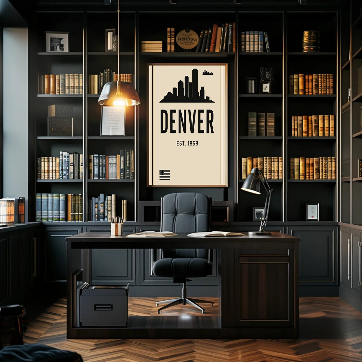 Denver Skyline Est. 1858 Poster