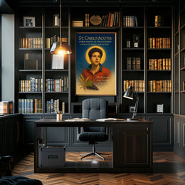 St. Carlo Acutis Cyber Apostle of the Eucharist Poster
