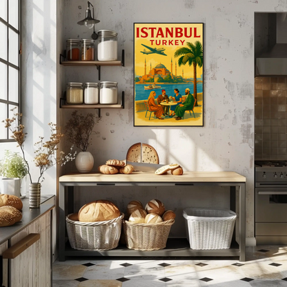 Istanbul Turkey Hagia Sophia Vintage Poster