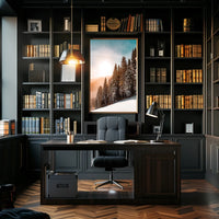 Serene Winter Landscape Print - National Park Poster