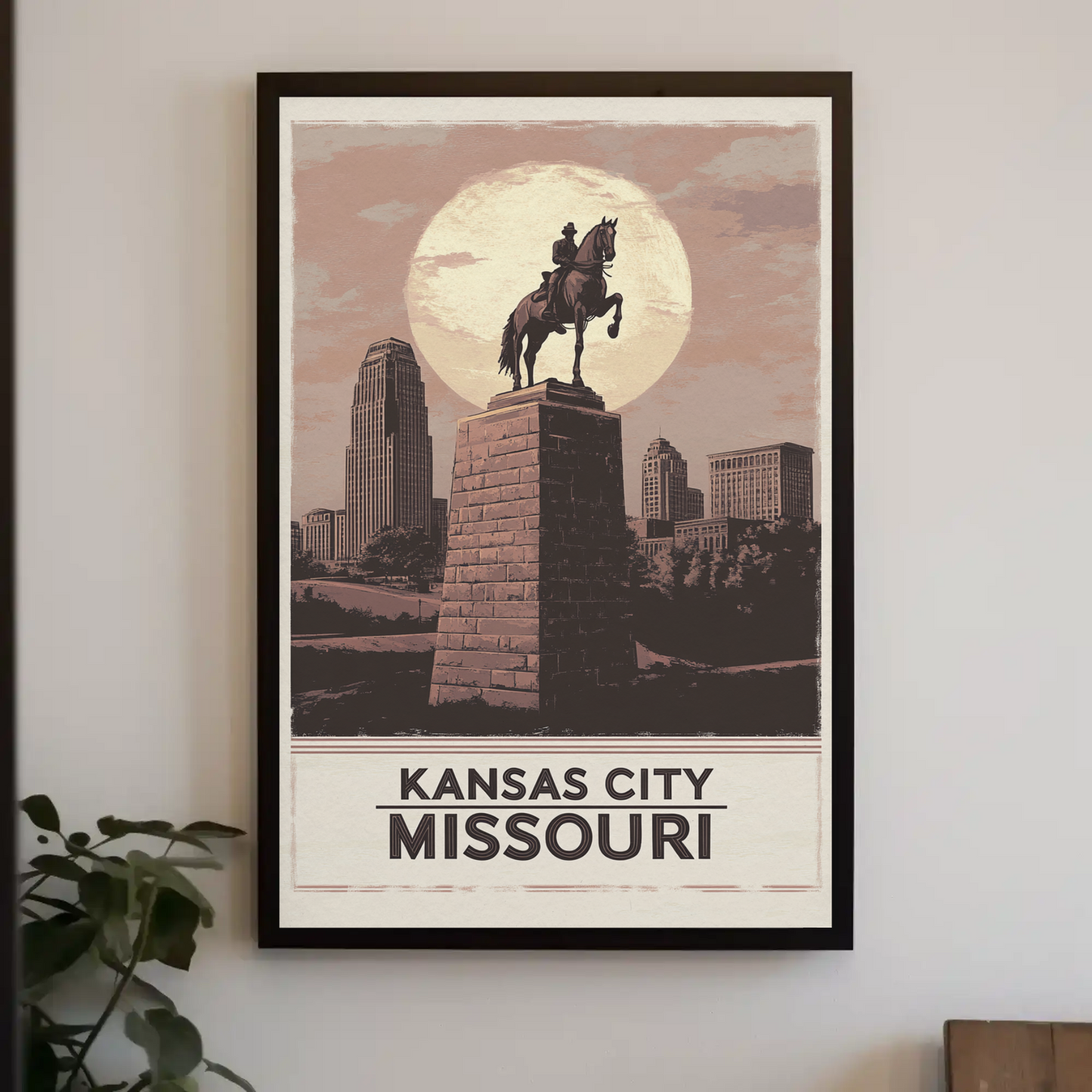 Kansas City Missouri Vintage Poster