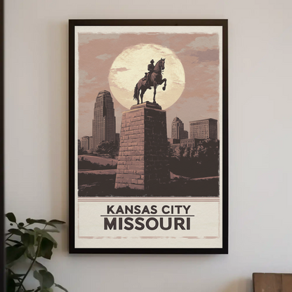 Kansas City Missouri Vintage Poster