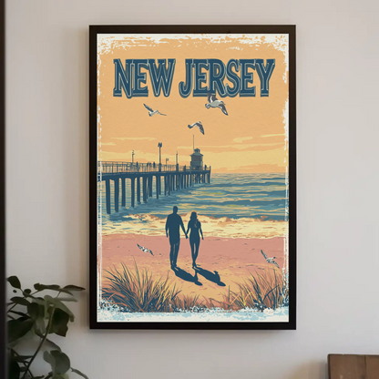 New Jersey Vintage Poster