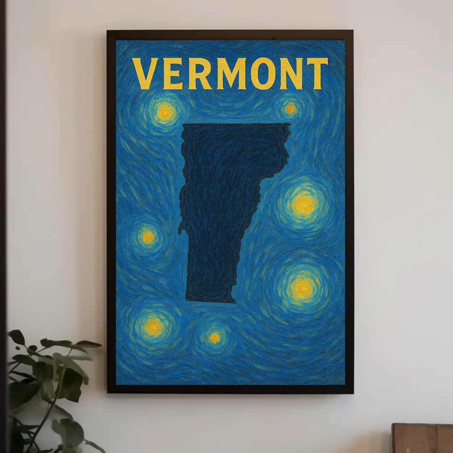 Vermont Starry Night Poster