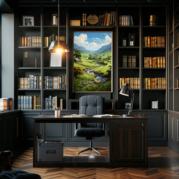 Tranquil Countryside Landscape Poster