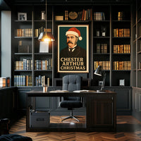 Chester Arthur Christmas Poster