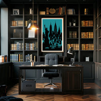 New York City Silhouette Poster Urban Wall Art Decor Gallery