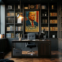 Donald Trump Resolute in the Storm Poster