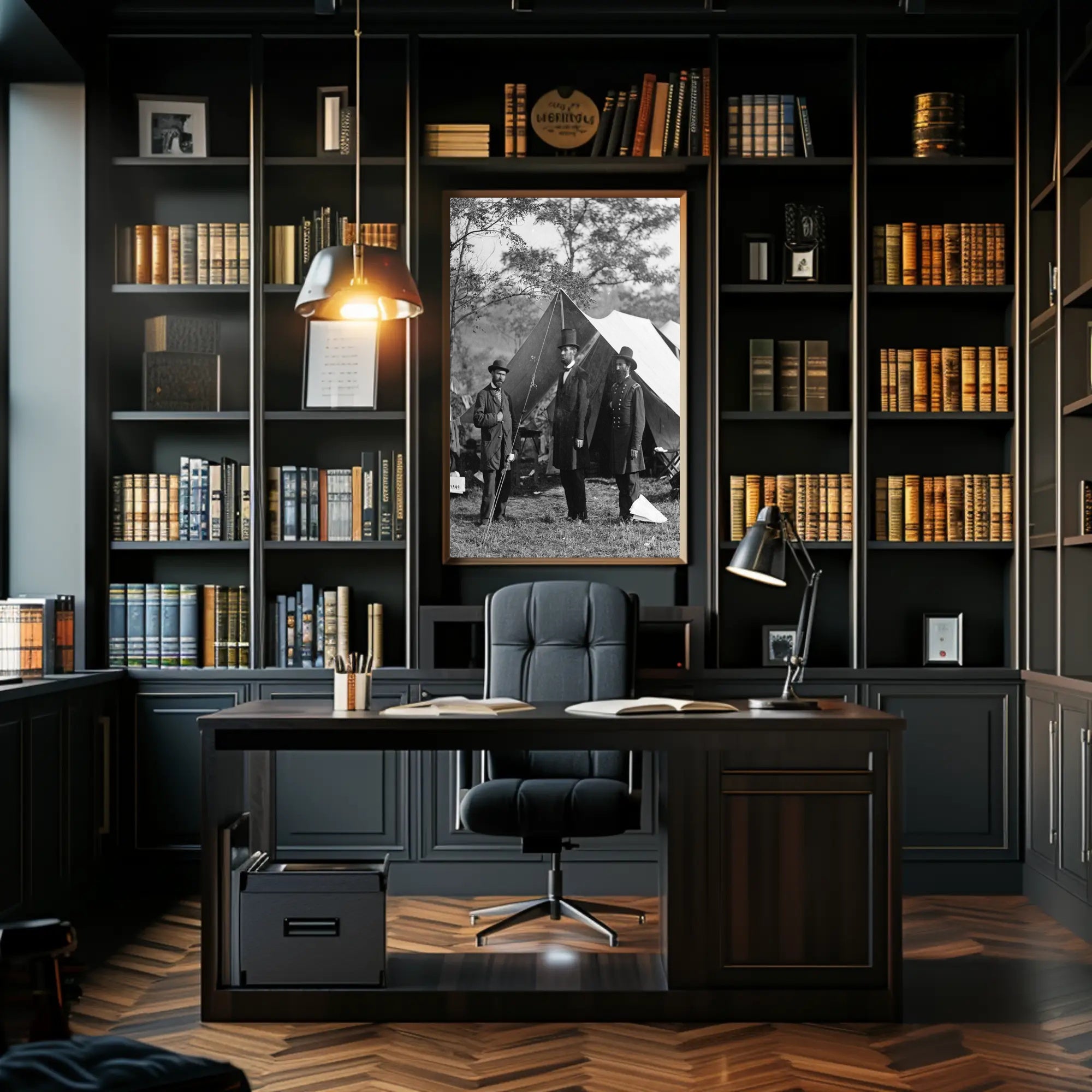 Abraham Lincoln Contemplative Oil Painting Poster Art PosterGoat