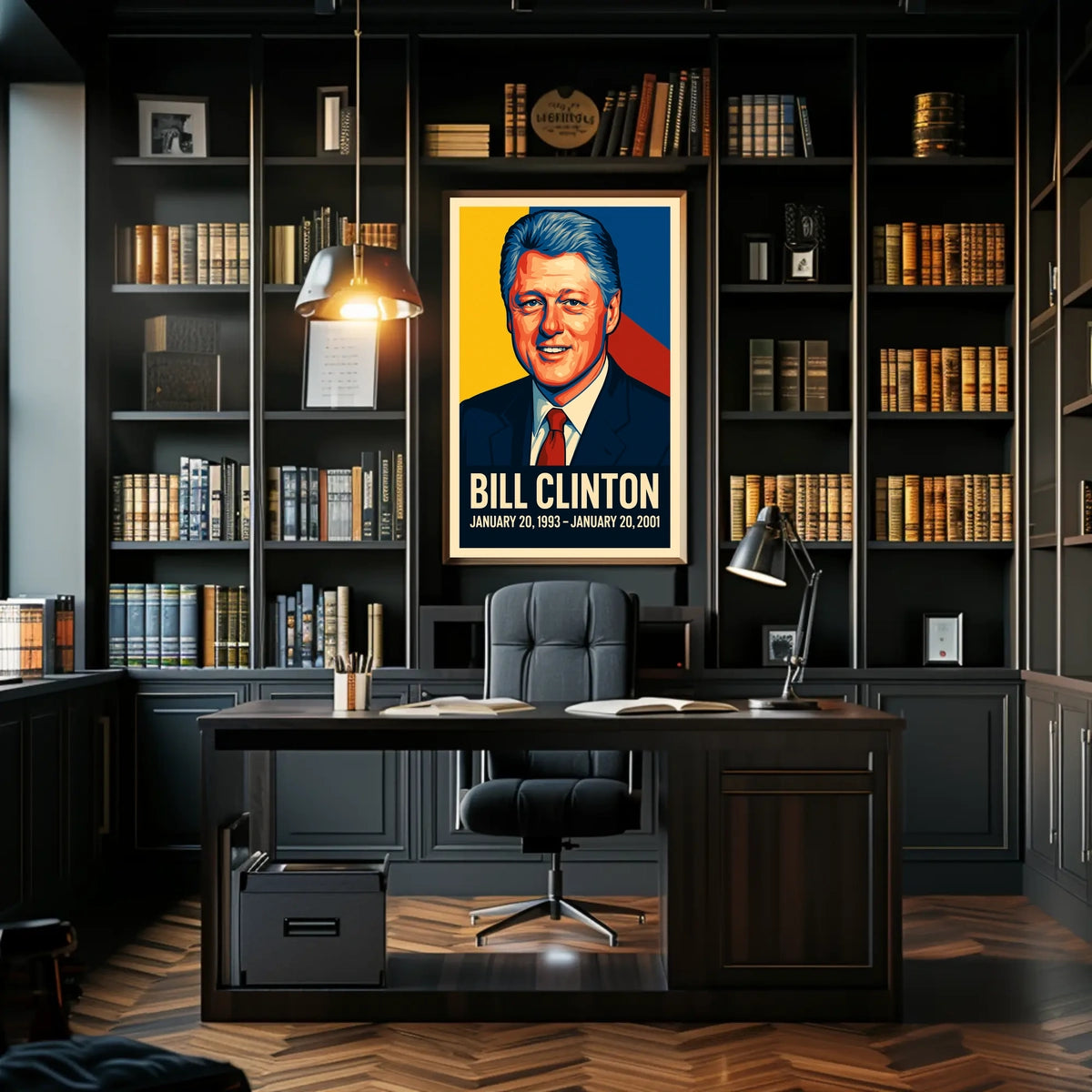 Bill Clinton Presidential Term Poster