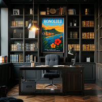 Honolulu The Heart of the Hawaiian Islands Poster