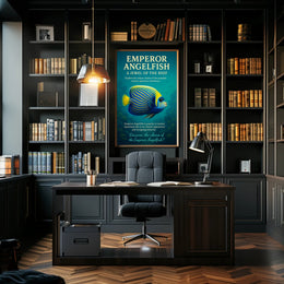 Emperor Angelfish A Jewel of the Reef Poster