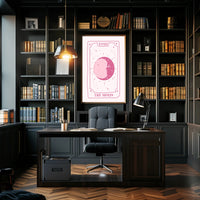 The Moon Tarot Card Art: Abstract or Artistic Poster PosterGoat