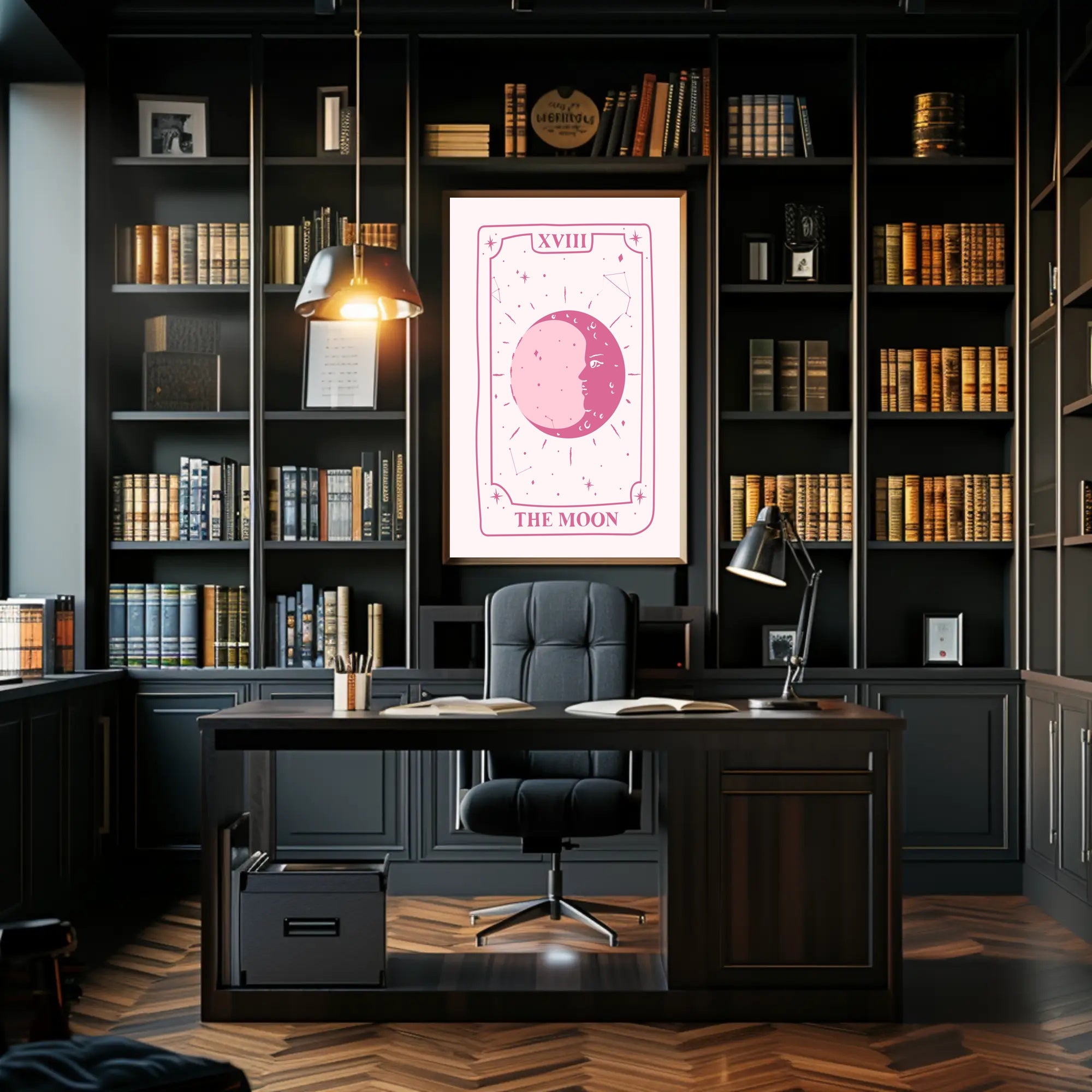 The Moon Tarot Card Art: Abstract or Artistic Poster PosterGoat