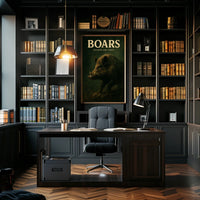 Boars Untamed and Fierce Poster