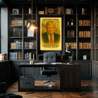 Donald Trump 45th President of the United States Vintage Watercolor Poster
