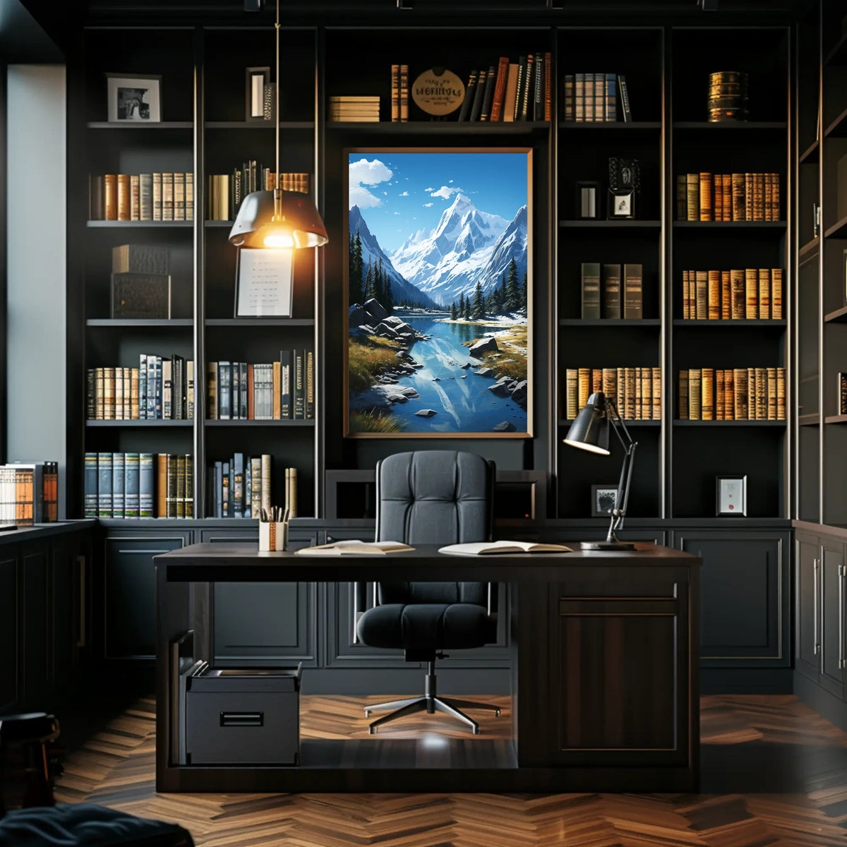 Majestic Mountain Landscape Poster