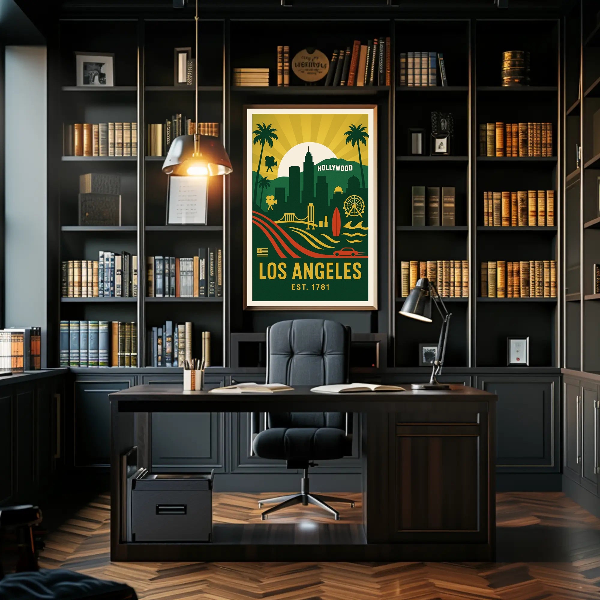 Los Angeles Highlights Poster PosterGoat