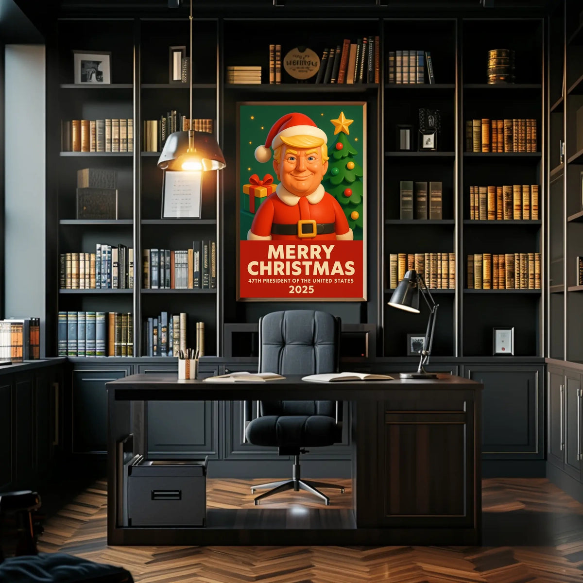 Santa Claus 2025 Presidential Christmas Political Poster