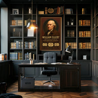 William Ellery Historical Figure Portrait Poster