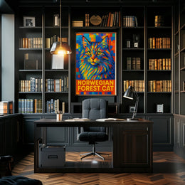 Norwegian Forest Cat Poster