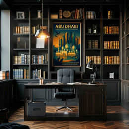 Abu Dhabi Harmony Future Meets Tradition Poster
