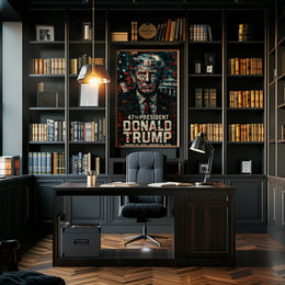 Donald Trump The Mosaic of Resilience Poster