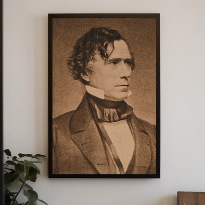 Franklin Pierce 14th President Sepia Photo