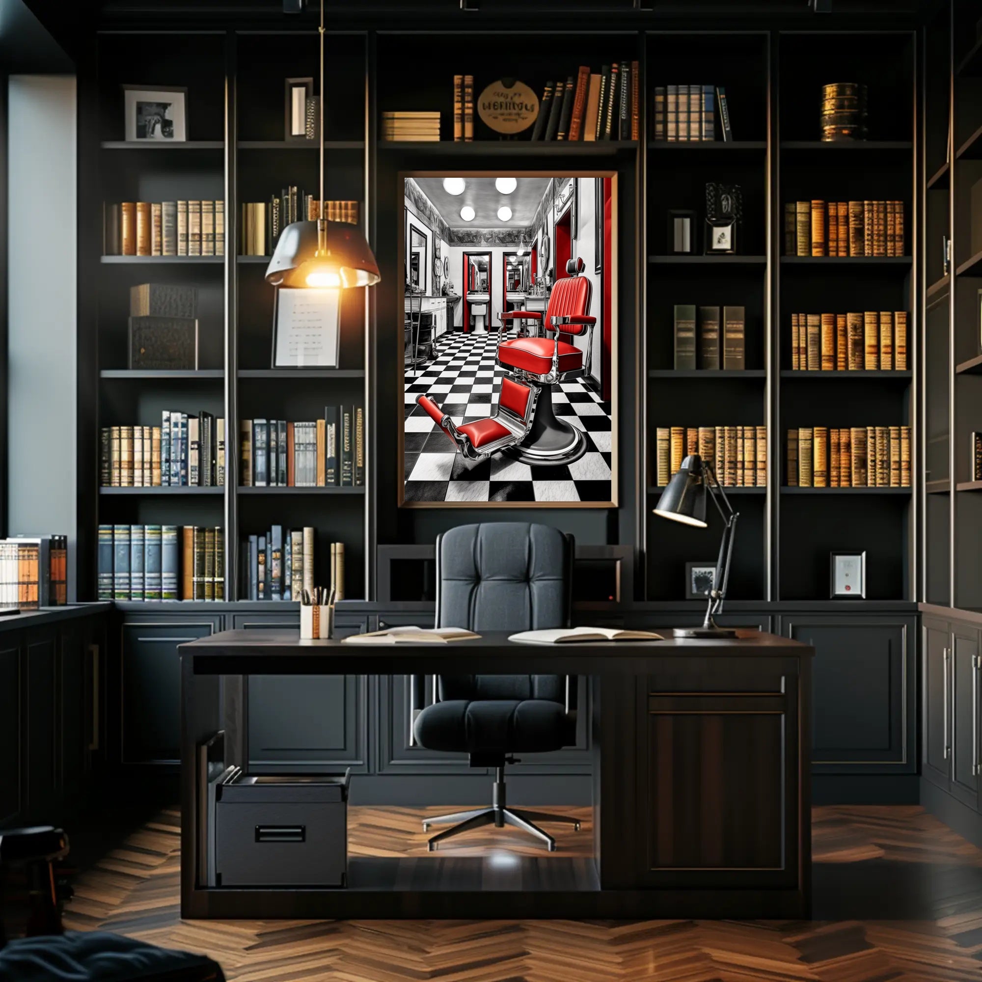 Retro Barber Shop Vibes Poster