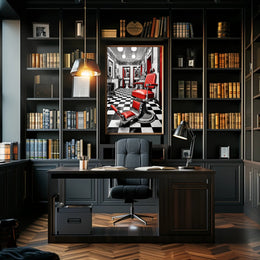 Retro Barber Shop Vibes Poster