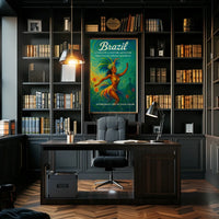 Brazilian Carnival Dance Captures Cultural Heritage Poster