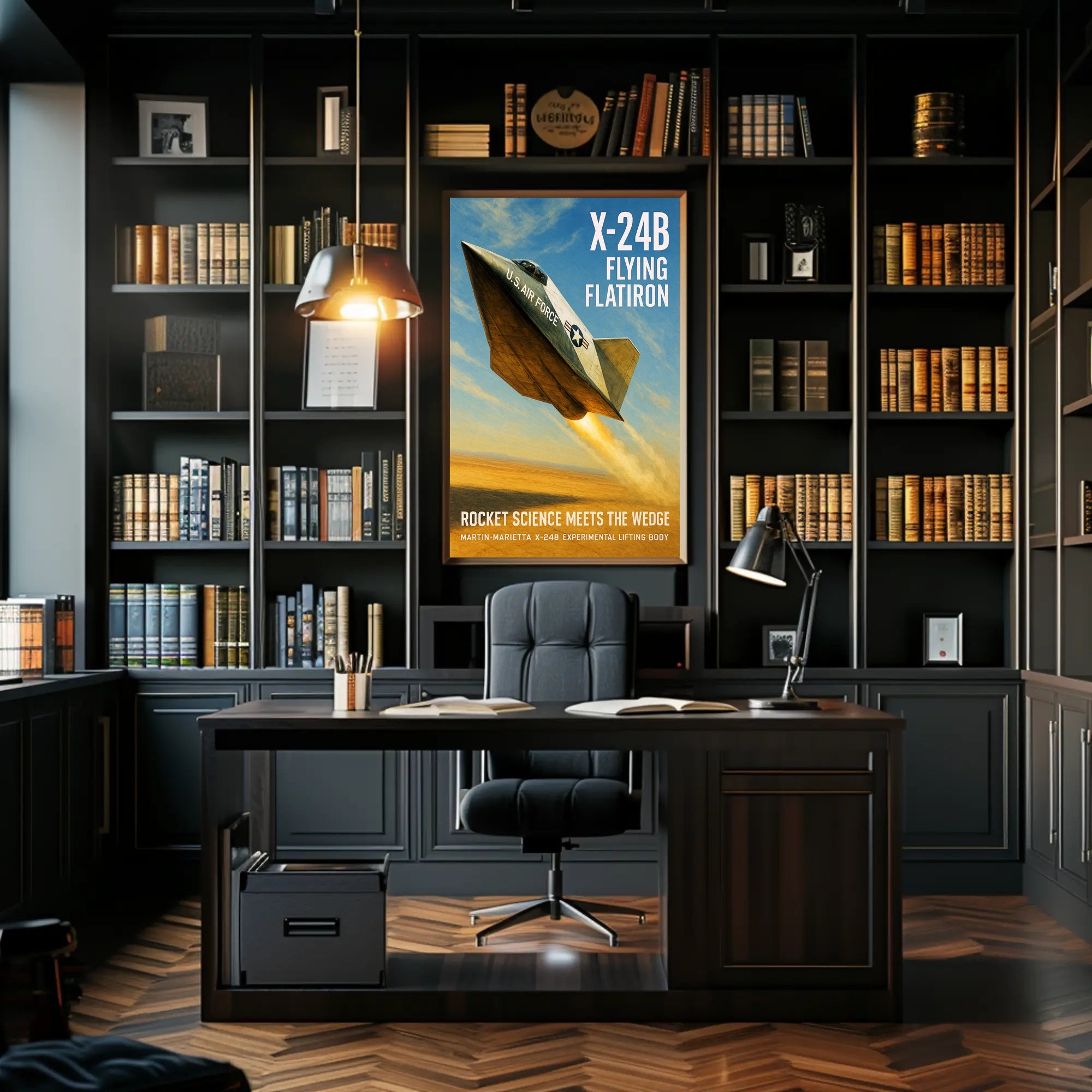 X-24B Flying Flatiron Poster PosterGoat