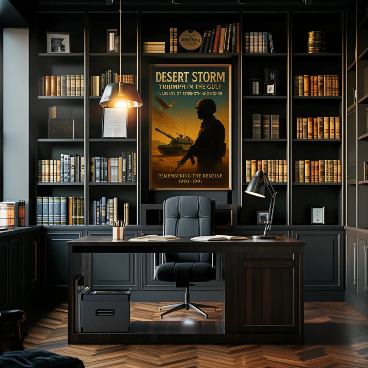 Desert Storm Triumph in the Gulf Poster